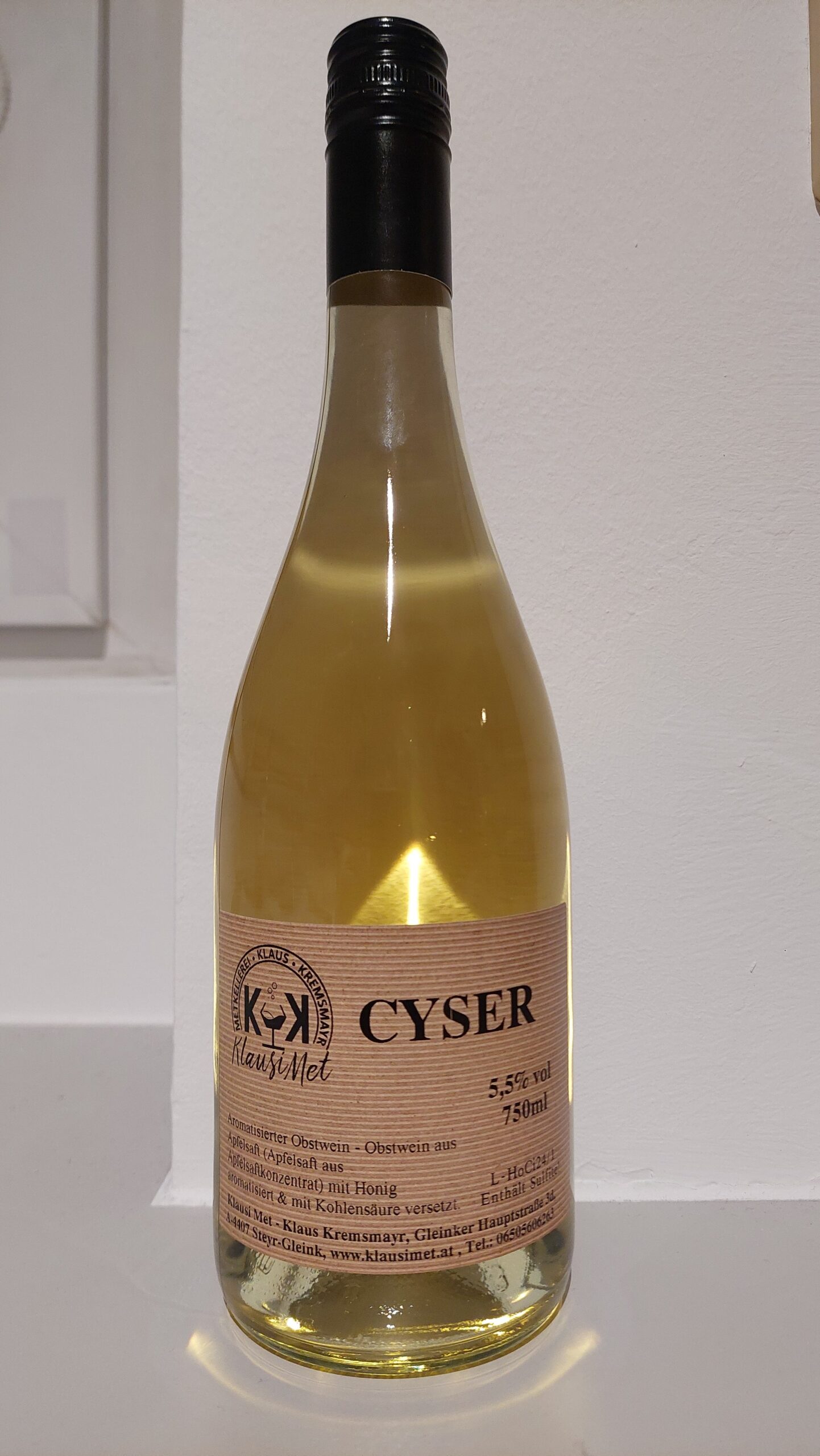 Cyser 0,75l (Apfelwein mit Honig)